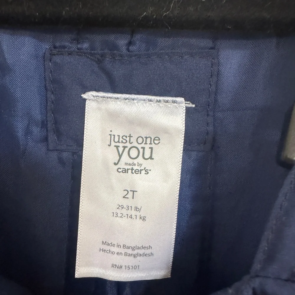 Carter's Blue Insulated Overalls for Winter